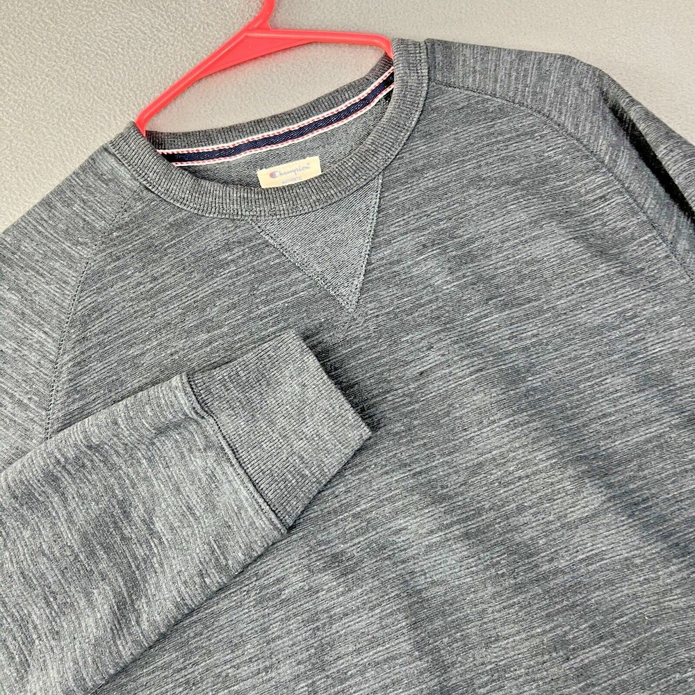 Champion Crew Neck Sweatshirt Womens Large Blue Workout Comfort Athletic